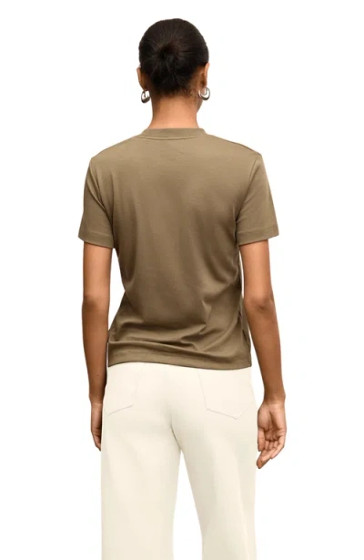 M.m.lafleur M. M.lafleur Leslie Organic Pima Cotton T-shirt In Brown