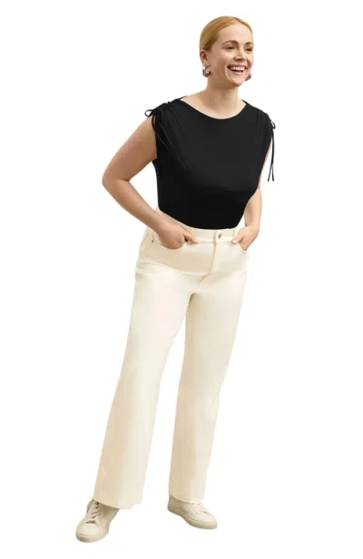 M.m.lafleur Dotty Light Jersey Top In Black