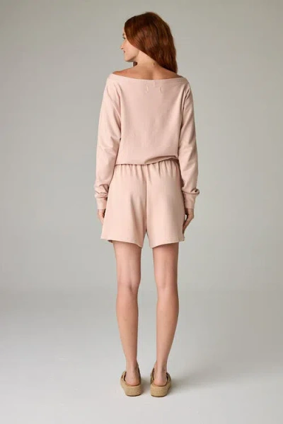 Eavolu Baikal Eco-luxe Fleece Short In Pink