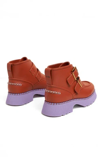 Charlotte Stone Liam Platform Lug Sole Chukka Boot In Brown