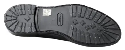 Pre-owned Dolce & Gabbana Black Leather Derby Dress Men's Shoes ()