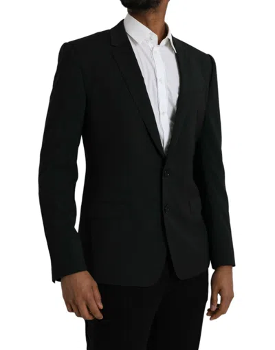 Dolce & Gabbana Blue Martini Shawl Single Breasted Men's Blazer In Blue