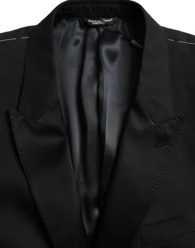 Dolce & Gabbana Blue Martini Single Breasted Coat Men's Blazer In Blue
