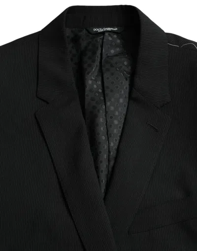 Dolce & Gabbana Blue Martini Shawl Single Breasted Men's Blazer In Blue