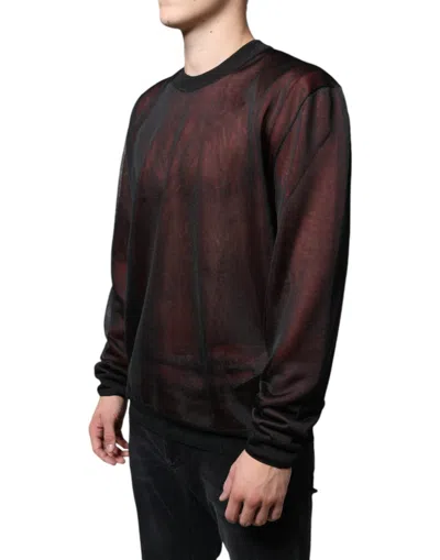 Pre-owned Dolce & Gabbana Brown Polyester Pullover Sweatshirt Men's Sweater ()