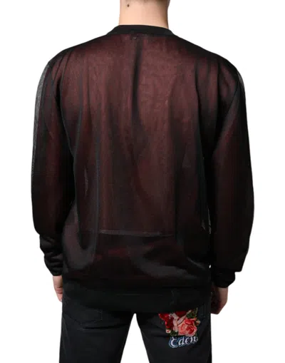 Pre-owned Dolce & Gabbana Brown Polyester Pullover Sweatshirt Men's Sweater ()