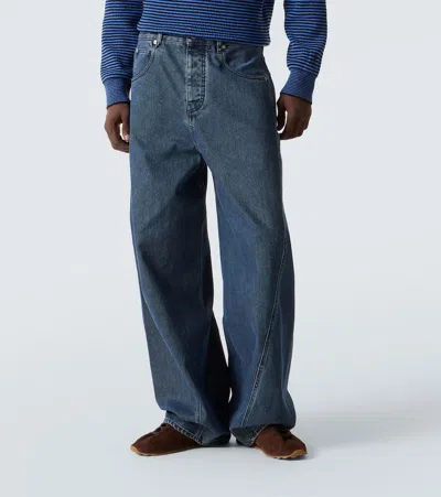 Jacquemus Blue De-nîmes Denim The Espiral Jeans In Blue