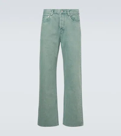 Jacquemus Straight Jeans In Green