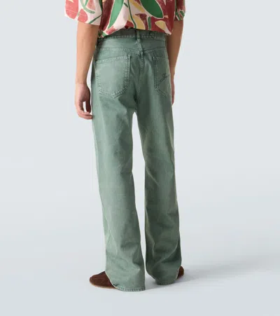 Jacquemus Straight Jeans In Green