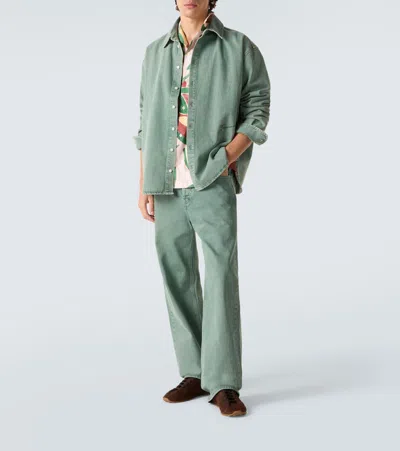 Jacquemus Straight Jeans In Green
