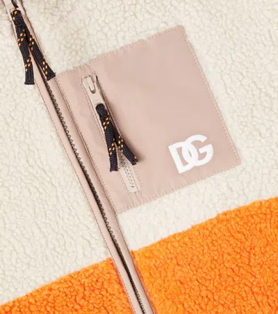 Dolce & Gabbana Dolce &amp; Gabbana Kids Color-block Fleece Jacket In Multi