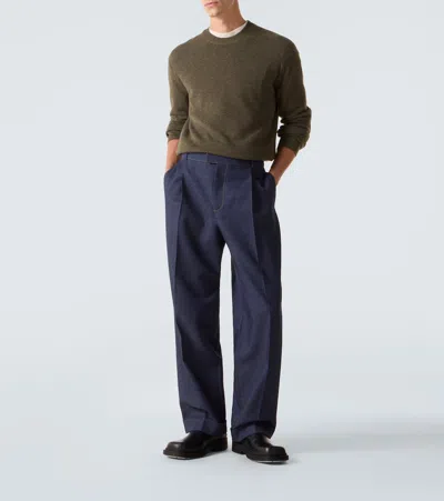 Bottega Veneta Leather Intrecciato-detail Ben Chelsea Boots In Black