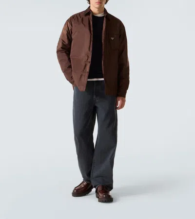 Prada Black Wool Sweater In Blue