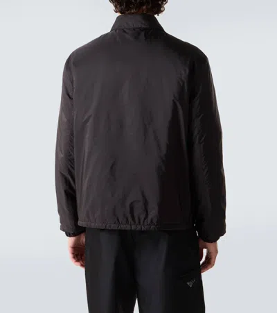 Prada Re-nylon Blouson Jacket In Black