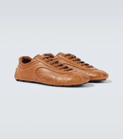 Prada Montecarlo Re-edition 2005 Sneakers In Brown