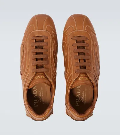 Prada Montecarlo Re-edition 2005 Sneakers In Brown