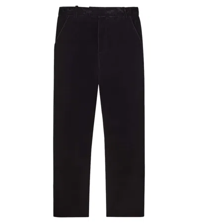 Bonpoint Timote Cotton Velvet Pants In Black