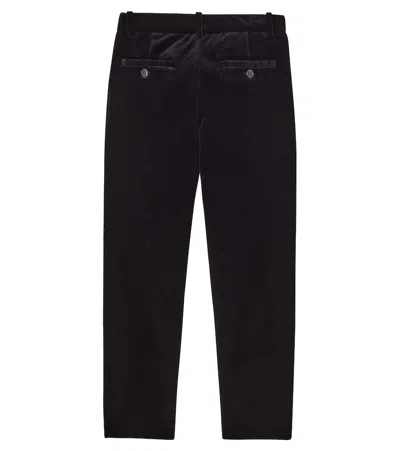 Bonpoint Timote Cotton Velvet Pants In Black