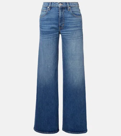 Slvrlake Mid-rise Wide-leg Denim Trousers In Blue
