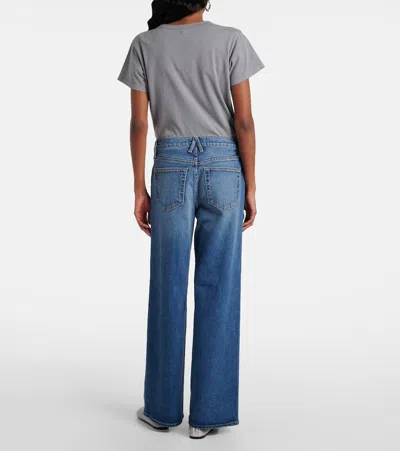 Slvrlake Mid-rise Wide-leg Denim Trousers In Blue