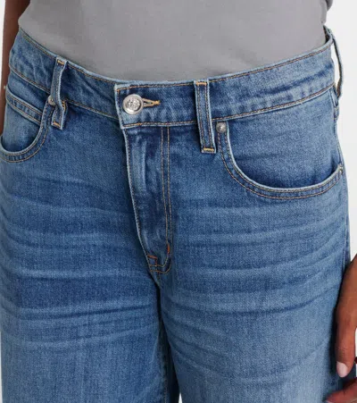 Slvrlake Mid-rise Wide-leg Denim Trousers In Blue