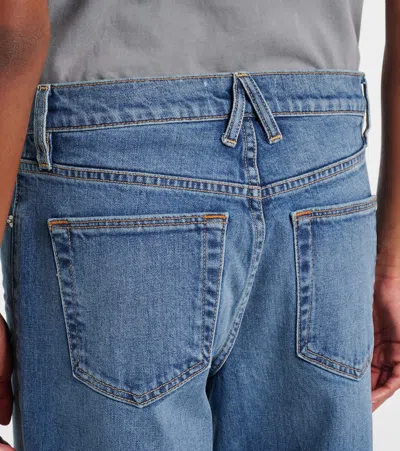 Slvrlake Mid-rise Wide-leg Denim Trousers In Blue