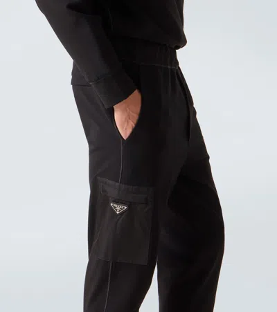 Prada Technical Sweatpants In Black