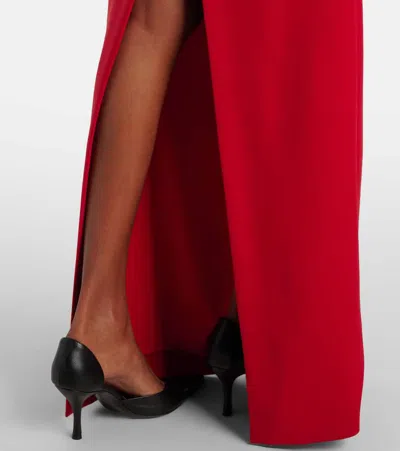 Magda Butrym Wool-blend Bustier Gown In Red