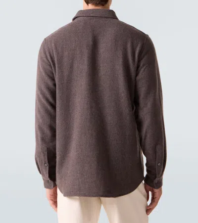 God's True Cashmere Cashmere Shirt With Amethyst In Brown