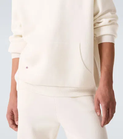 God's True Cashmere Cashmere Hoodie With Amethyst In White