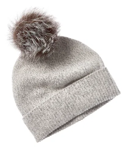 Sofia Cashmere Sofiacashmere Marl Cashmere Hat In Gray