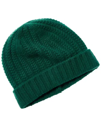 Sofia Cashmere Sofiacashmere Chunky Textured Cashmere Hat In Green