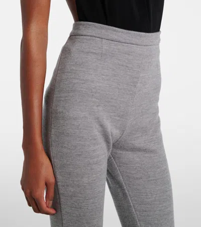 Balmain Slim Fit Stretch Ankle Length Trousers In Gray