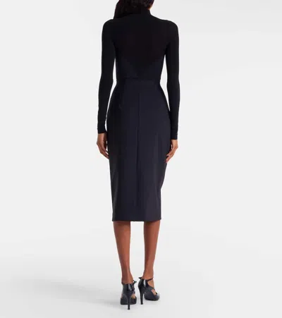 Wolford Midnight Grace High-rise Jersey Pencil Skirt In Black