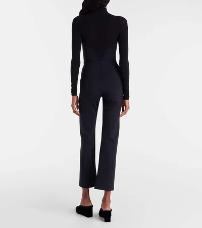 Wolford Midnight Grace High-rise Jersey Slim Pants In Black