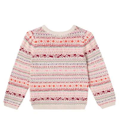 OLGA提花棉质毛衣