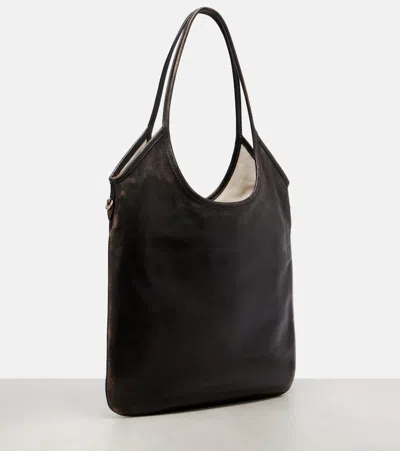 Miu Miu Womens Nero Ivy Soft Leather Shoulder Bag In Brown