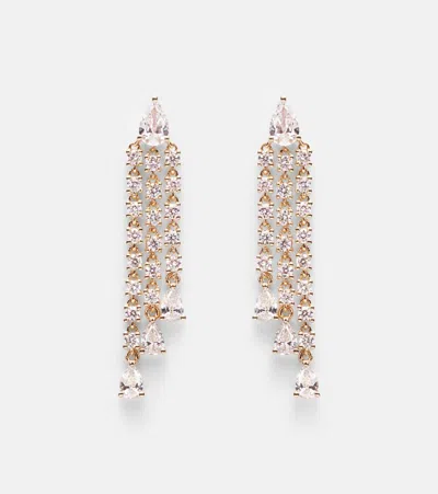 Anita Ko 18kt Gold Drop Earrings With Diamonds In Gold