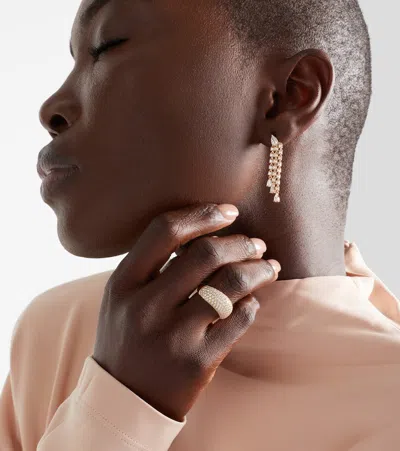 Anita Ko 18kt Gold Drop Earrings With Diamonds In Gold