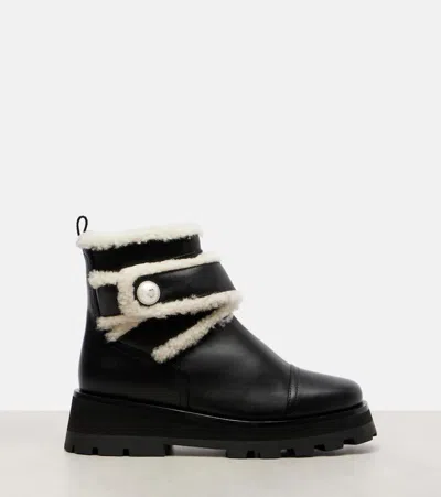 Jimmy Choo Meena Genuine Shearling Lined Bootie In Multi