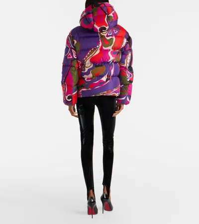 Pucci Abstract-print Puffer Jacket Clothing In Multi