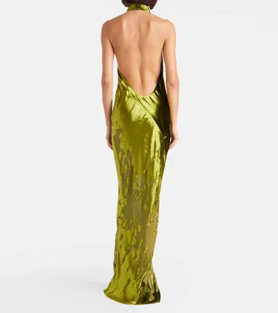 The Sei Halterneck Gown In Green
