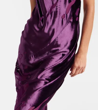 The Sei Halterneck Gown In Purple