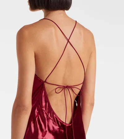 The Sei Open-back Gown In Red