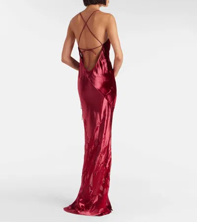 The Sei Open-back Gown In Red