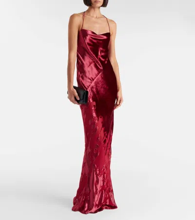 The Sei Open-back Gown In Red