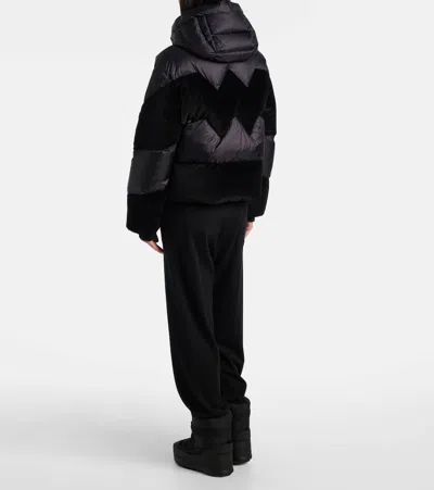 Bogner Cathy Hooded Panelled Jacket In Black