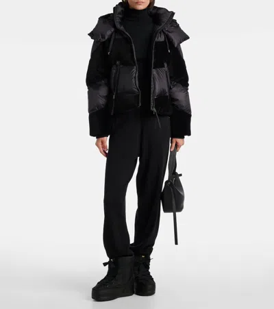 Bogner Cathy Hooded Panelled Jacket In Black