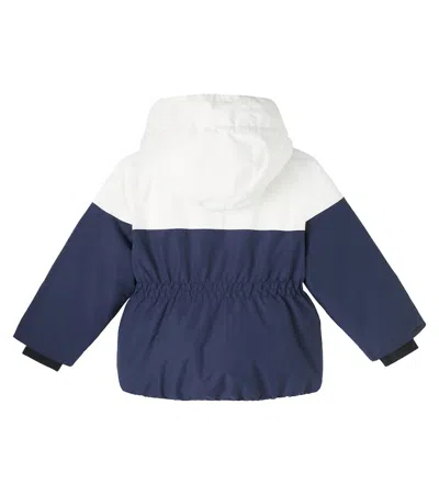 Bonpoint Jeyna Colorblocked Down Jacket In Blue