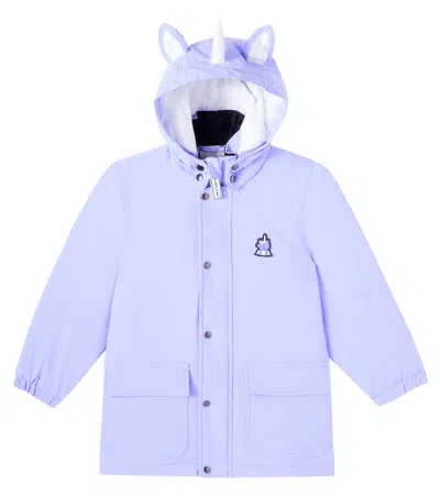 Roarsome Unicorn Padded Jacket In Purple